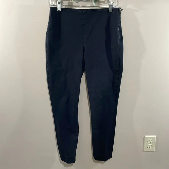 Everlane The Side Zip Stretch Cotton Pant Black 8 - Picture 1 of 14